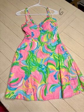 Lilly Pulitzer Pink Multi Floral Sundress
